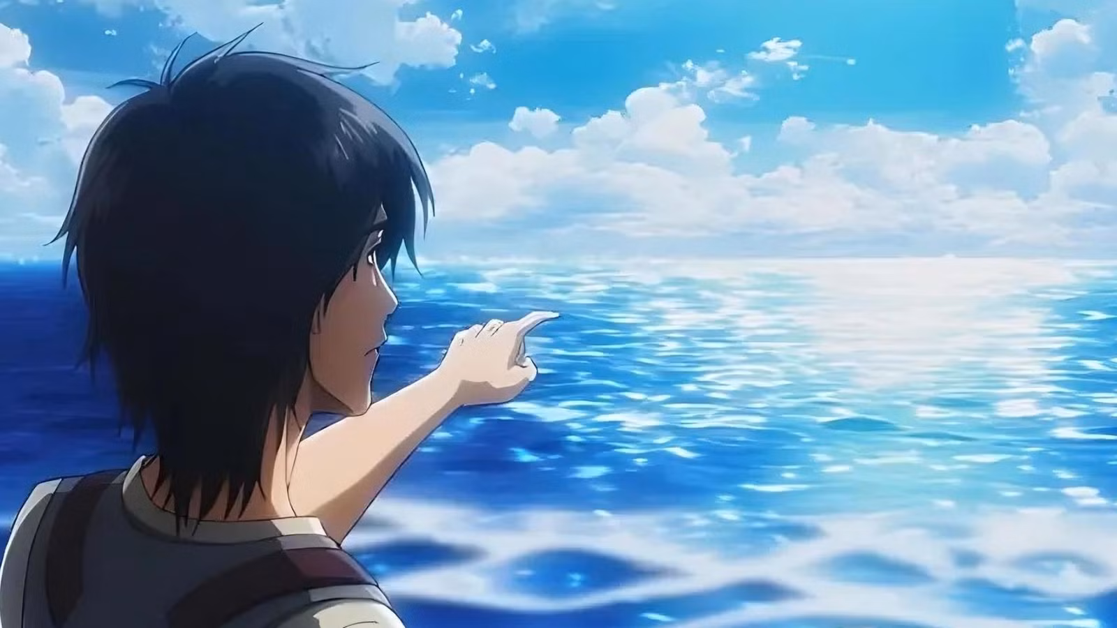 Référence à Eren regardant l’horizon