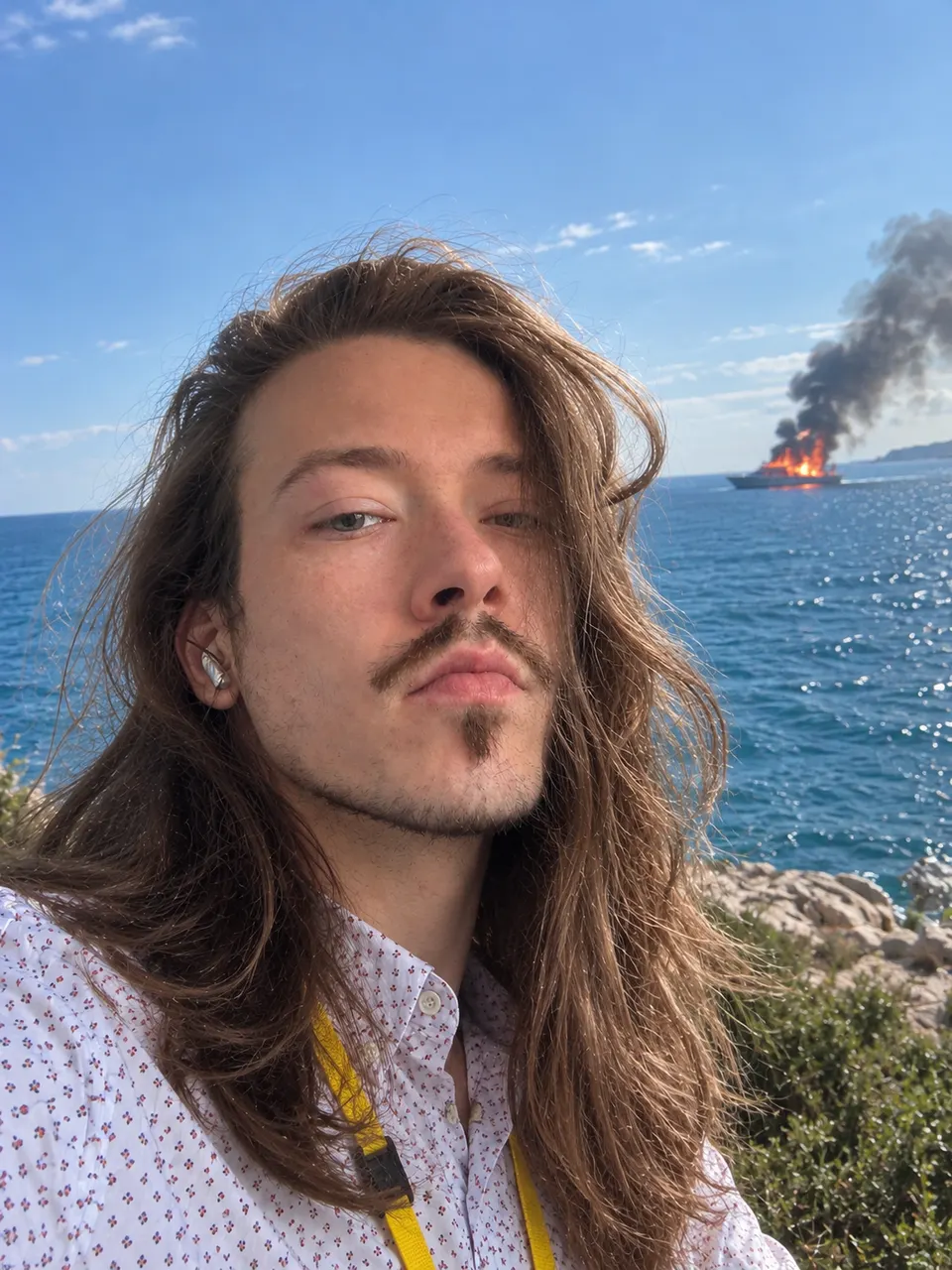 Romain au bord de la mer